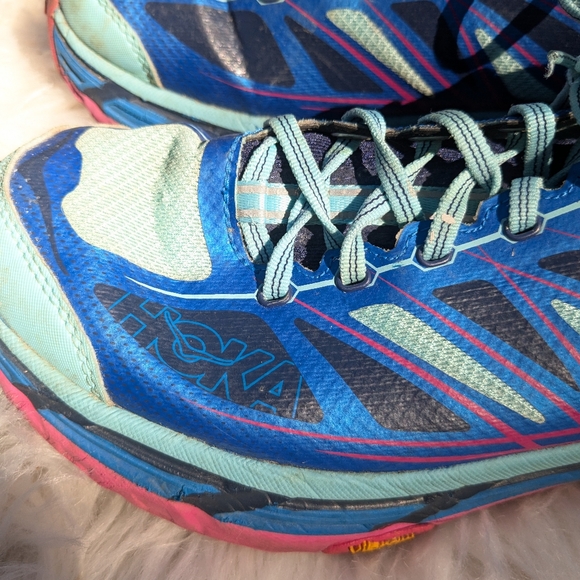 Hoka One One Mafate Speed 2 Sz 10 Womens Blue Pink Teal shoes 1012345 IBAS. Run - Picture 6 of 9